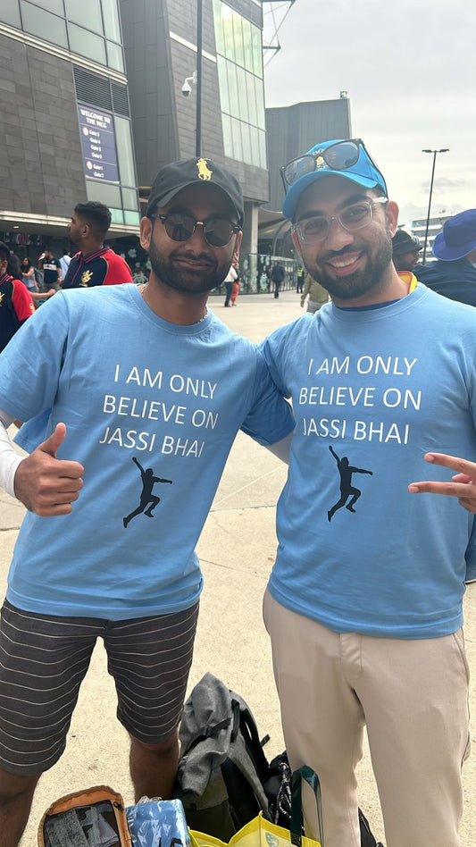 "I Am Only Believe on Jassi Bhai" – Bumrah x Siraj Fan Tee (SG)